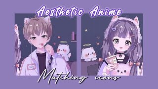 ANIME MATCHING ICONS  PFP  Aesthetic [upl. by Aerdma]