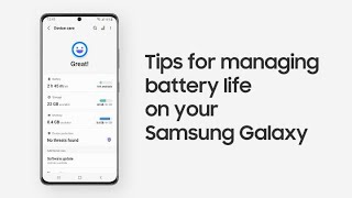 Samsung Support How to extend battery life [upl. by Behlau]