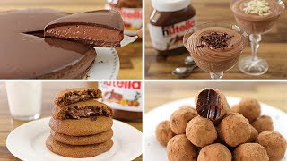 4 Easy Nutella Dessert Recipes [upl. by Cappella613]