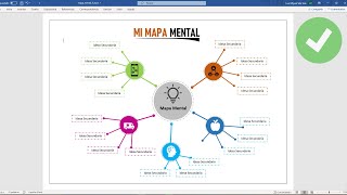 Mapa mental en Word [upl. by Eceinwahs]