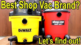 Best Shop Vac Ridgid vs Shop Vac DeWalt Stanley Hart Craftsman [upl. by Aronel]