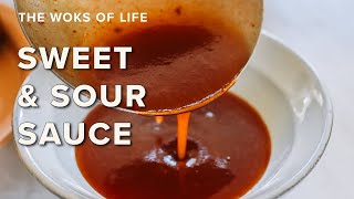 Easy Sweet and Sour Sauce  a universal dipping sauce and stir fry sauce  The Woks of Life [upl. by Annawit]