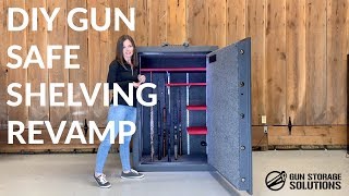 Gun Safe Flexible Shelving Revamp DIY  Gun Storage Solutions [upl. by Arreip290]