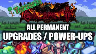 All Permanent Upgrades  PowerUps in Terraria Calamity Mod [upl. by Yeliah]