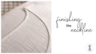 How to finish a neckline without bias strips [upl. by Enyalaj]