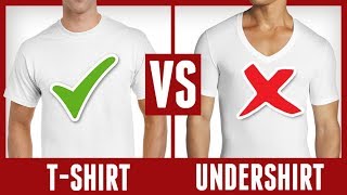 T Shirt Vs Undershirt  Whats The Difference  RMRS [upl. by Bowra850]