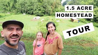 15 Acre Homestead TOUR homesteading family [upl. by Cutlip]