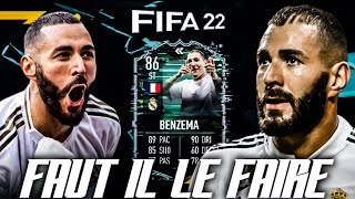 FIFA 22  SBC KARIM BENZEMA FLASHBACK  FAUT IL LE FAIRE [upl. by Notsehc46]