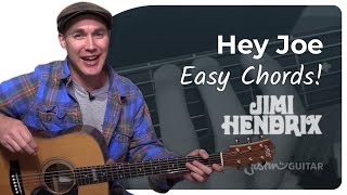 Hey Joe by Jimi Hendrix  Easy Guitar Lesson [upl. by Nwavahs]