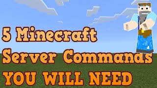 5 Commands YOU WILL NEED on your Minecraft Server [upl. by Lebiralc826]