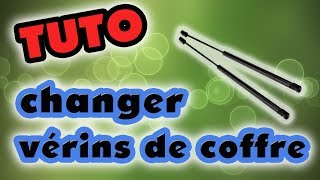 TUTO changer les vérins de coffre how to replace tailgate lift support strut [upl. by Nowujalo323]