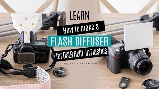 DIY Flash Diffuser for DSLR Builtin Popup Flashes [upl. by Ocko]