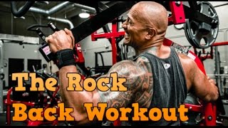 DWAYNE THE ROCK JOHNSON BACK WORKOUT [upl. by Rahsab]