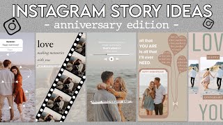 5 Creative Anniversary Story Ideas For Instagram  using the IG app ONLY [upl. by Odele]