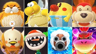 Yoshis Woolly World  All Bosses No Damage [upl. by Fairley]