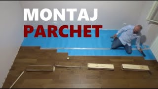 Montare parchet laminat [upl. by Oinotnas]