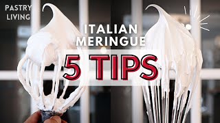 5 IMPORTANT TIPS TO MAKE PERFECT ITALIAN MERINGUE [upl. by Honebein]