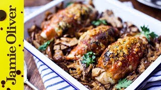 Prosciutto Chicken in Mushroom Sauce  Donal Skehan [upl. by Rozella]