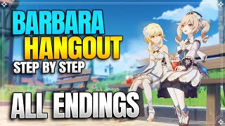 Barbara Hangout Event All Endings  Achievements 【Genshin Impact】 [upl. by Adneram]