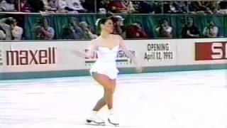 Nancy Kerrigan USA  1992 Worlds Ladies Free Skate [upl. by Adniuqal]