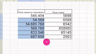 Formato numero excel  poner decimales y puntos de miles [upl. by Eittah]