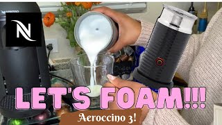 How To Foam Milk With Aeroccino 3 Make Coffee With Foam Tips amp Tricks  Easy Foamed Latte Recipe [upl. by Wartow]