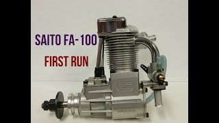 Saito FA100 First Run [upl. by Aliled]