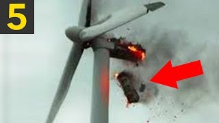 Top 5 Wind Turbine FAILS amp Mishaps [upl. by Willetta240]