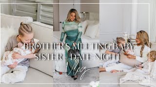 VLOG  6 Weeks Postpartum Brothers Meeting Baby Sister  Date Night NitraaB TV [upl. by Gerri]