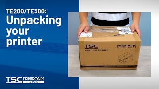 TSC TE200TE300 Unpacking your printer [upl. by Mikael]