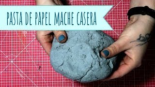 Como hacer papel mache casero  How to make papier mache or paper pulp El Rincón de Noe [upl. by Adnomar478]