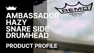 Ambassador Hazy Snare Side Drumhead  Remo [upl. by Eelaras]