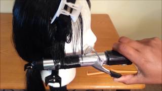 How to curl synthetic hair with a curling iron [upl. by Aney]