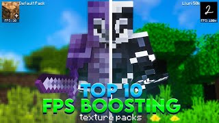 Top 10 BEST FPS Boosting Texture Packs  121 [upl. by Asile]