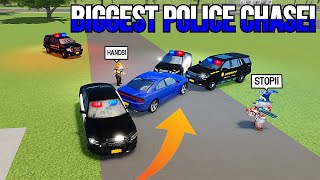 BIG POLICE CHASE ENDS IN SHOOTOUT  Rensselaer County Beta Roblox [upl. by Une]