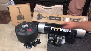 UnboxingSetup amp Assembly FITVEN Freestanding Punching Bag 71215lbs [upl. by Odlavu]