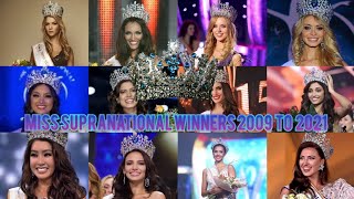 Miss Supranational Winners from 2009 to 2021 [upl. by Marilin]