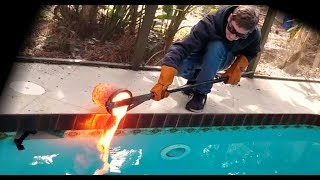 Pouring lava in my pool [upl. by Pollack]