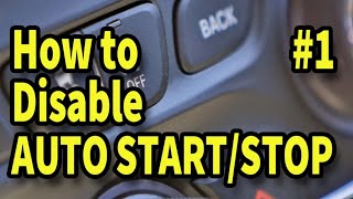 How to Disable Start Stop [upl. by Maurilia]