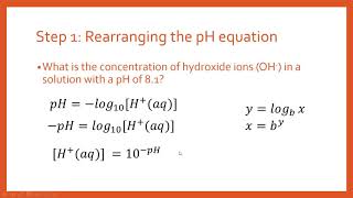 How to Calculate Hydroxide ion OH Concentration from pH [upl. by Cut]