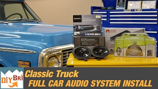 Full Sound System Install Upgrade  Classic Chevy Stereo Install [upl. by Nerraw]