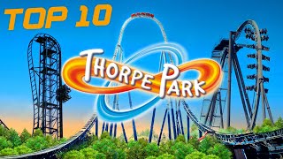 Top 10 THORPE PARK Rides 2024 [upl. by Anitra]