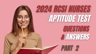 2024 RCSI Aptitude Test Ireland Questions and Answers NMBI Part 2 [upl. by Rodina]