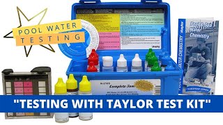 Pool Water Chemical Testing [upl. by Erehc709]