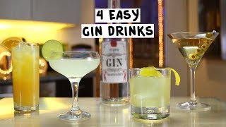 Four Easy Gin Drinks [upl. by Lianne]