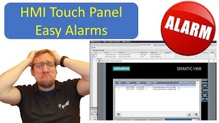 TIA Portal HMI Easy Alarms [upl. by Moriarty]