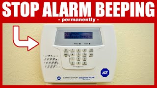 How To STOP The BEEPING On Your ADT Alarm System Panel  Permanently [upl. by Otreblide]