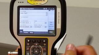 Trimble tsc3 stationing alignment [upl. by Ttenneb]