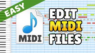 How to Edit MIDI Files  MIDI Editor Beginner Tutorial [upl. by Anytsyrk]