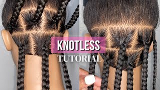 DETAILED Knotless Braid Tutorial  Beginner Friendly [upl. by Yeta560]